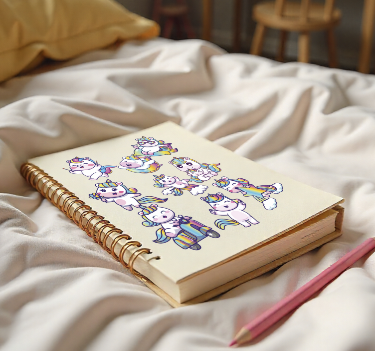 Wandtattoo Kinderzimmer einhorn-design-set - TenStickers