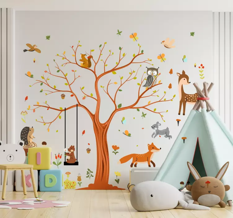 Wandtattoo Kinderzimmer Herbstmotiv - TenStickers
