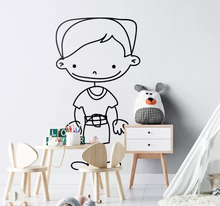 Wandtattoo Kinderzimmer kindercharakterillustration - TenStickers