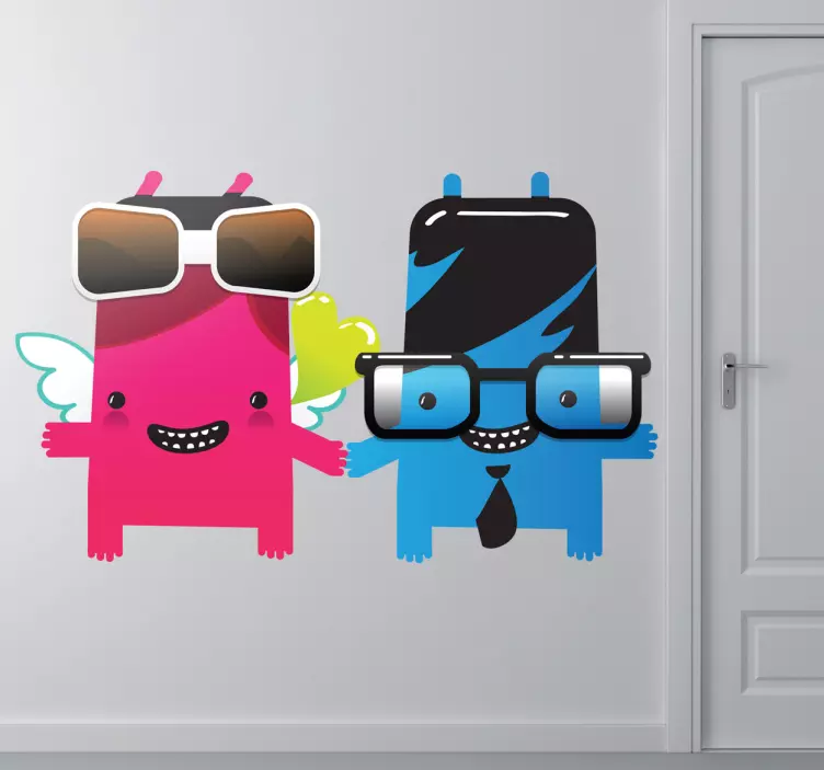 Wandtattoo Kinderzimmer Monsternerds - TenStickers