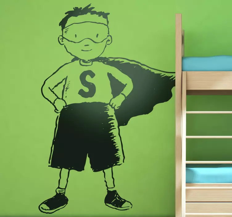 Wandtattoo Kinderzimmer Superheld - TenStickers