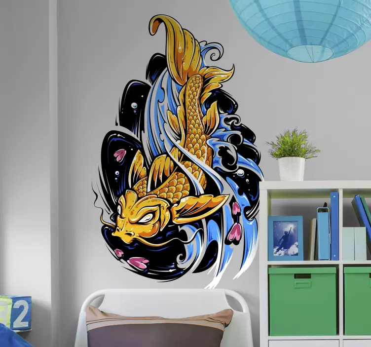Fisch Wandtattoo Koi Karpfen - TenStickers