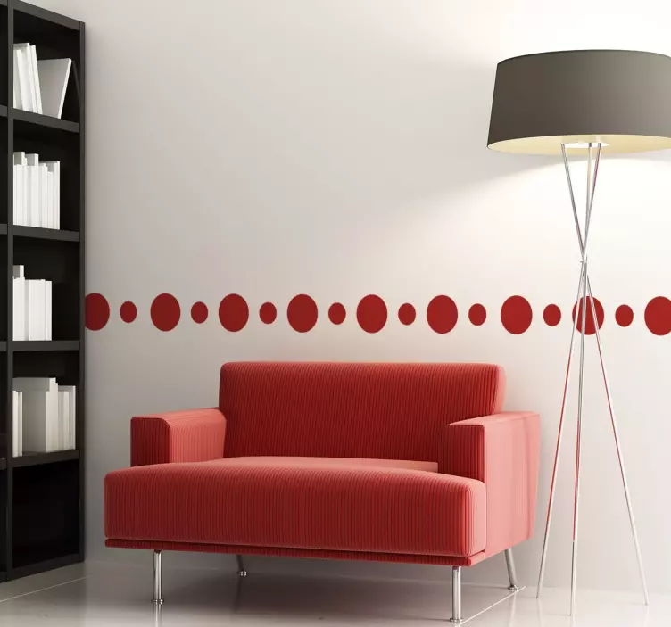 Wandtattoo Kreisbordüre - TenStickers