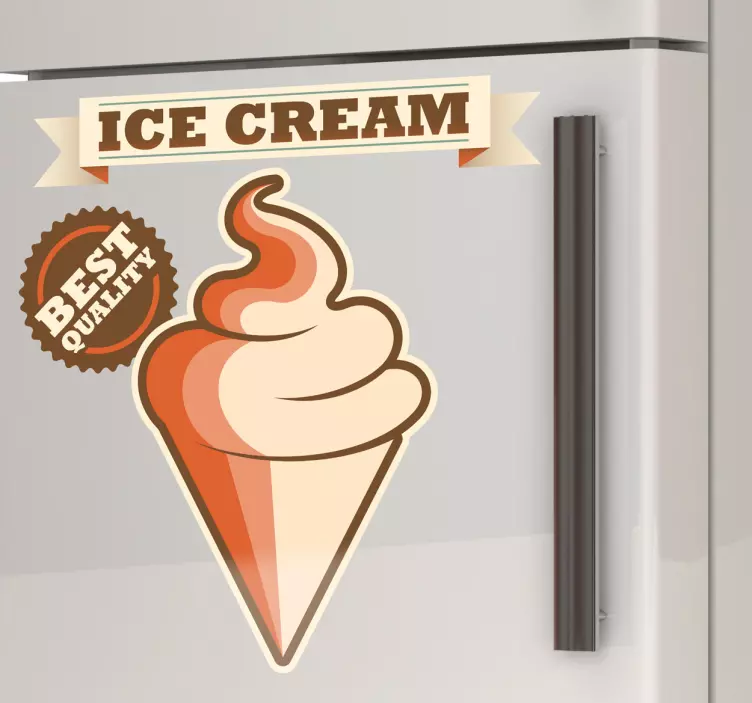 Wandtattoo Küche Retro Ice cream - TenStickers