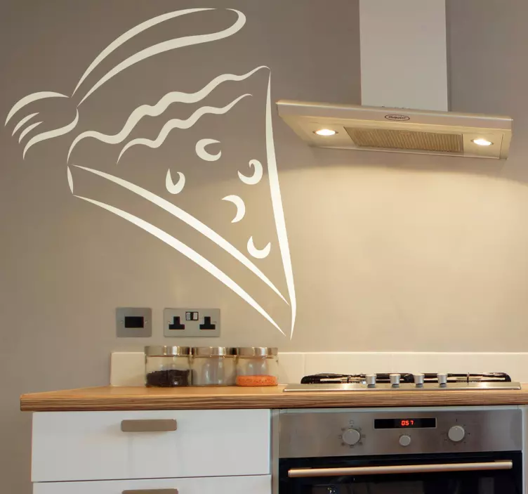 Wandtattoo Kuchenstück - TenStickers