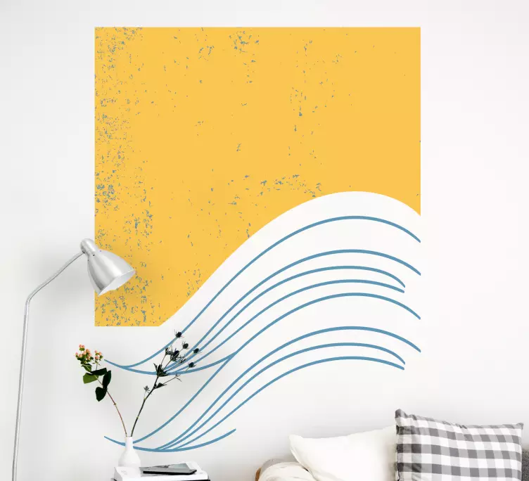 Aufkleber Kunst Wasser geometrische kunst - TenStickers