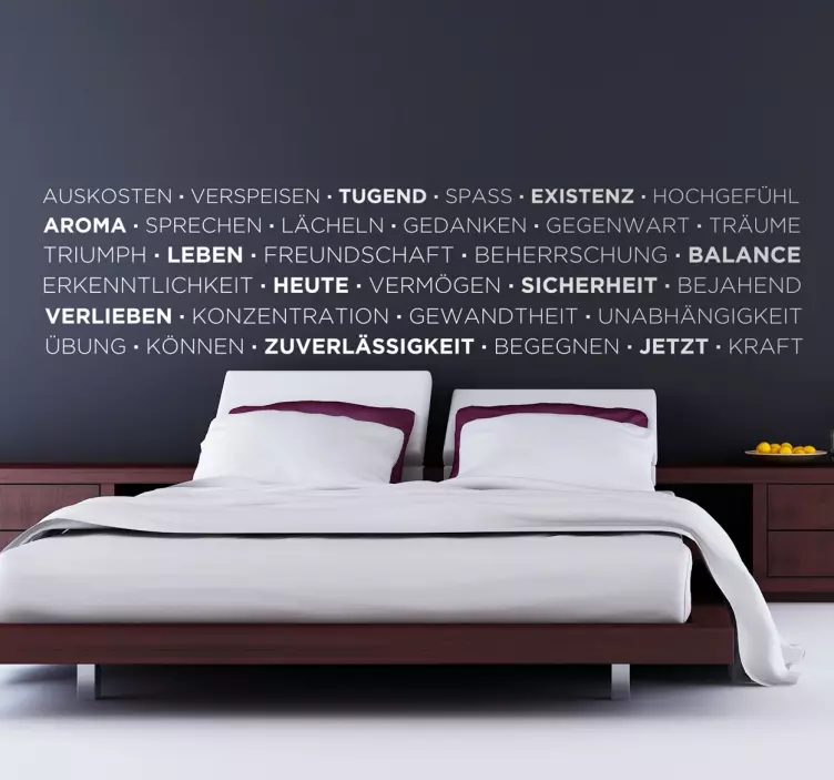 Wandtattoo Wohnzimmer modern Lebensweisheiten - TenStickers