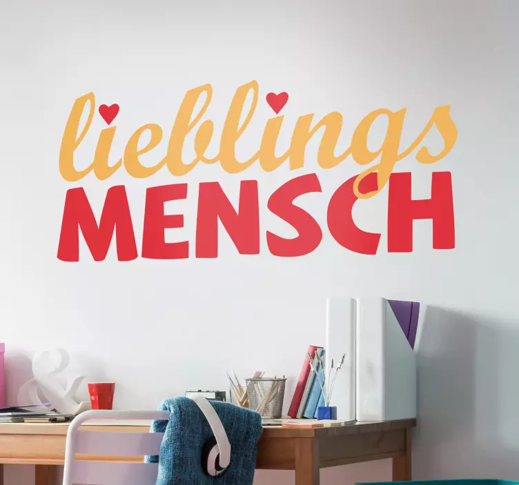 Wandtattoo Lieblingsmensch - TenStickers