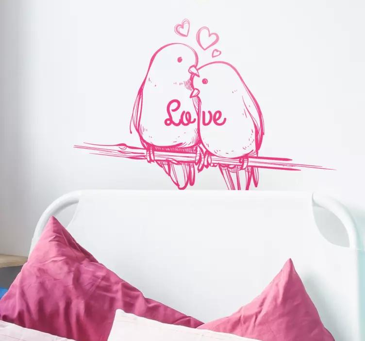 Wandtattoo Lovebirds - TenStickers