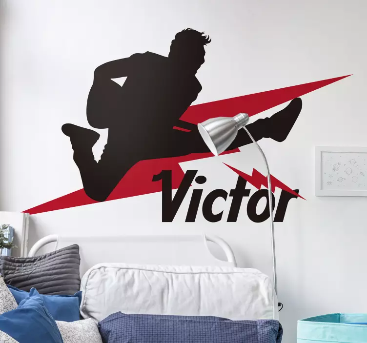 Wandtattoo Menschen springende musikersilhouette - TenStickers