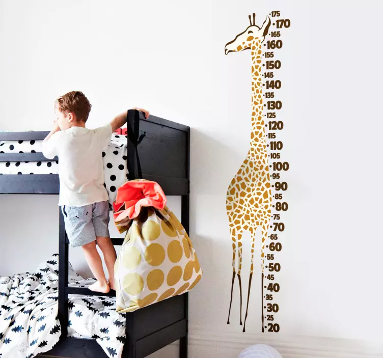 Graootoly Messwand Kinderzimmer - Süße Giraffe & Affe Messlatte Fürs Babyzimmer