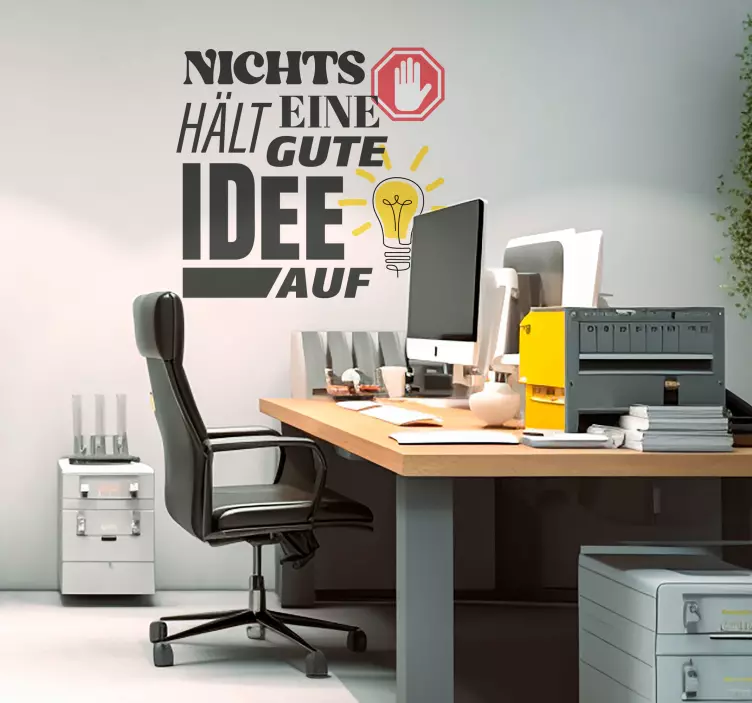 Wandtattoo Motivation gute Idee - TenStickers