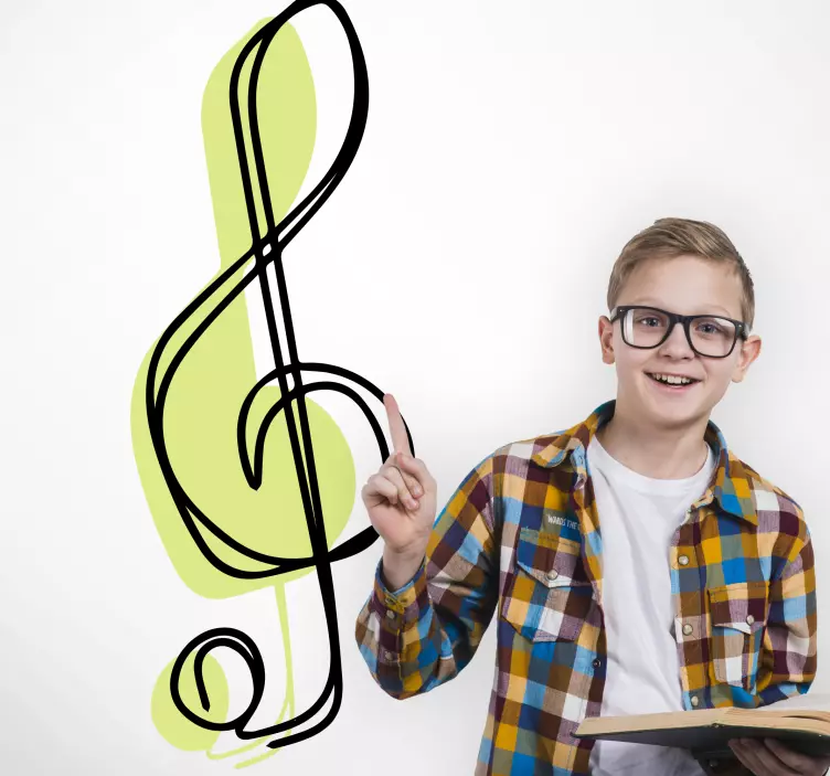 Wandtattoo Musik akzent in der notenschrift - TenStickers