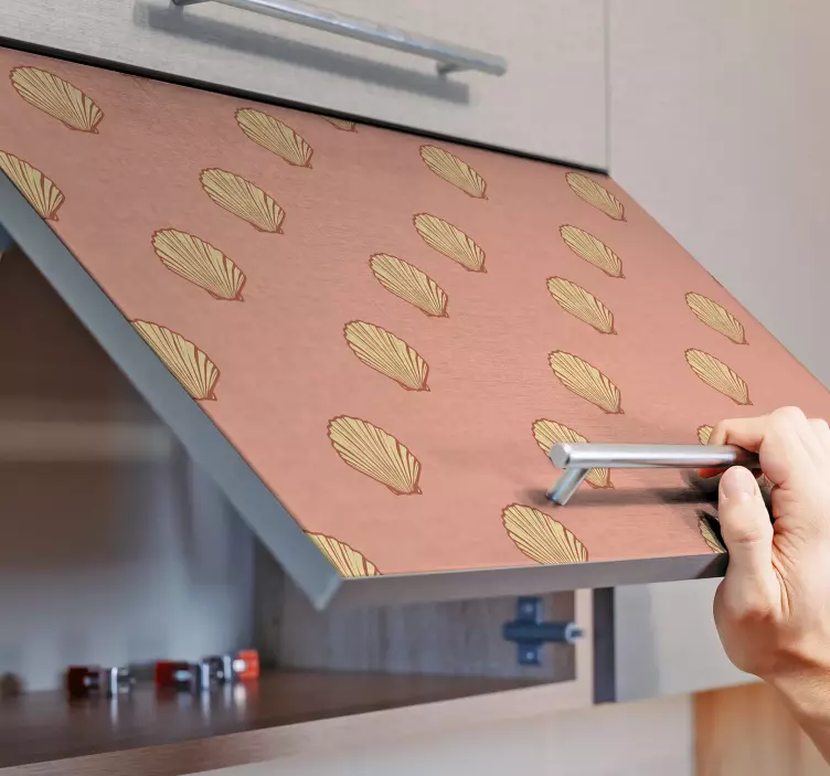 Wandtattoo Natur dekor mit muschelmuster - TenStickers