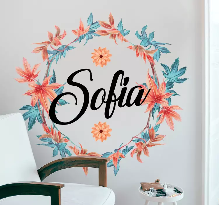 Wandtattoo Natur individuelles botanisches arrangement - TenStickers