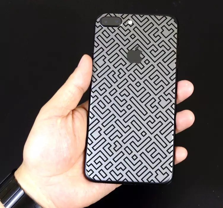 Wandtattoo Ornament Labyrinth iPhone - TenStickers