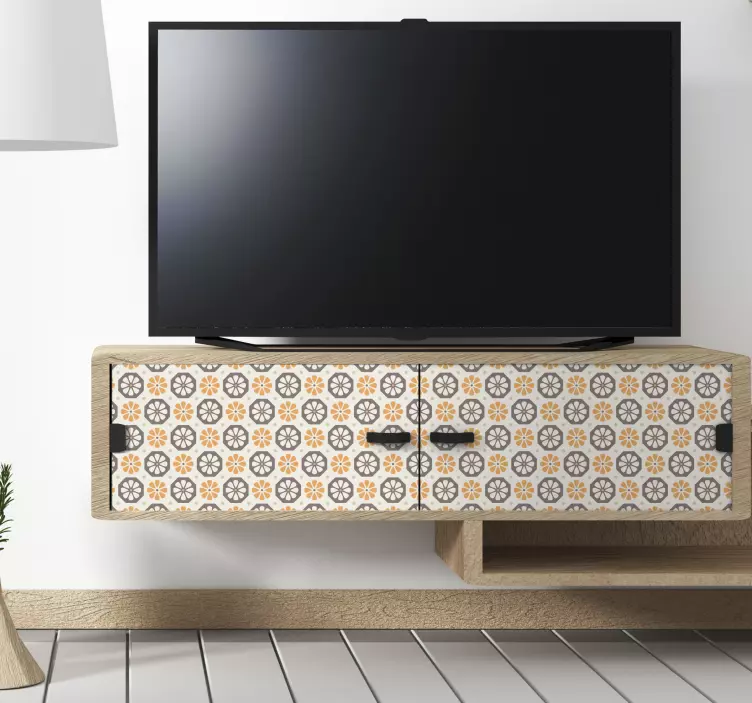 Wandtattoo ornament mit floralen mustern - TenStickers