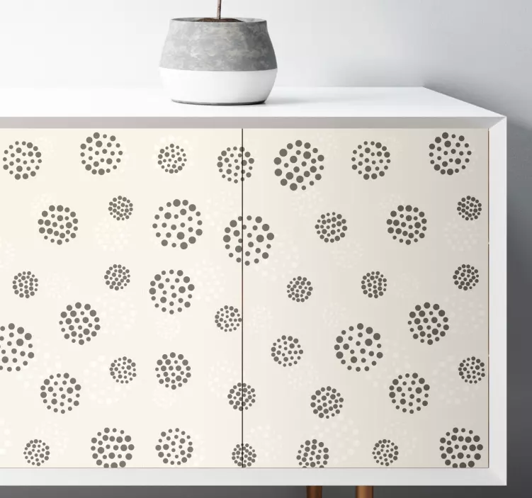 Möbelfolie mit punkten im polka dot design - TenStickers