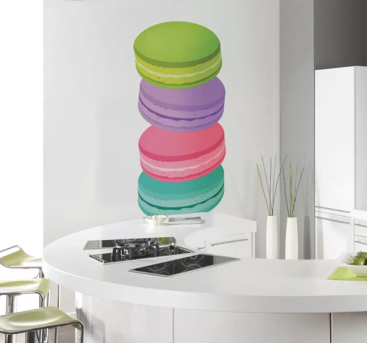 Wandtattoo Küche Macarons - TenStickers