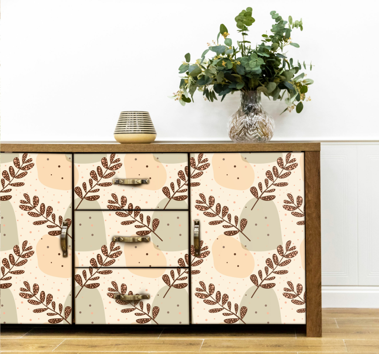 Wandtattoo Pflanzen ästhetische ramas pastell - TenStickers