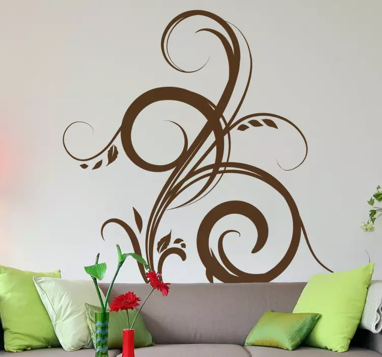 Wandtattoo Pflanzen Ornament - TenStickers