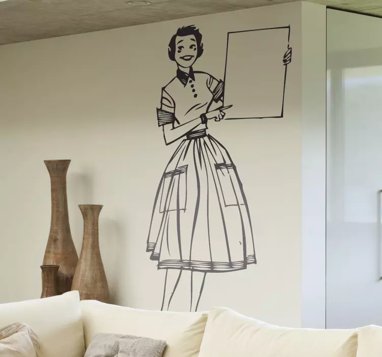 Wandtattoo Pin up Lehrerin - TenStickers