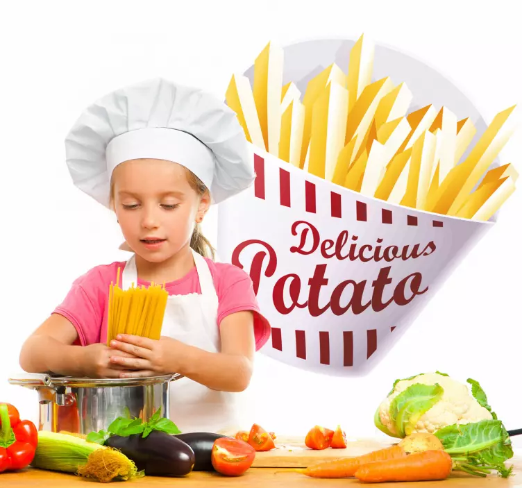 Wandtattoo Pommes - TenStickers