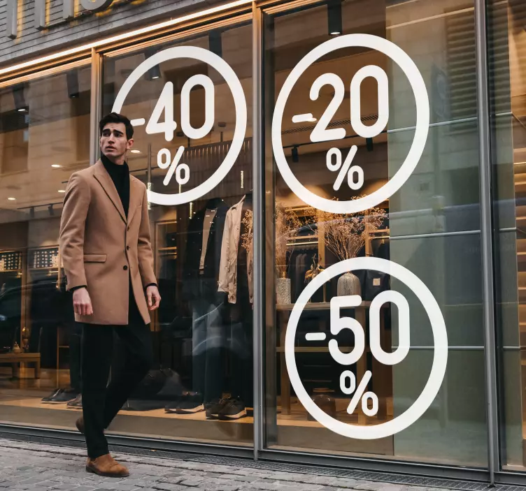 Wandtattoo Rabatt Rabattschilder - TenStickers