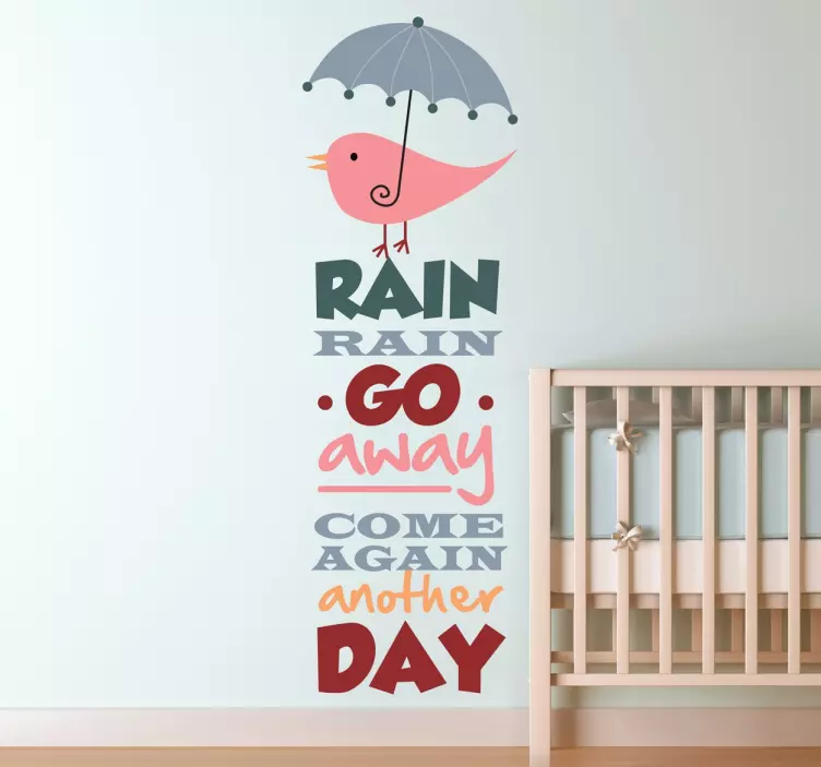 Wandtattoo Rain Englisch - TenStickers