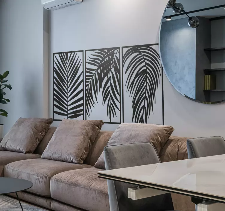 Wandtattoo Ranke Pflanze Palmenblätter - TenStickers