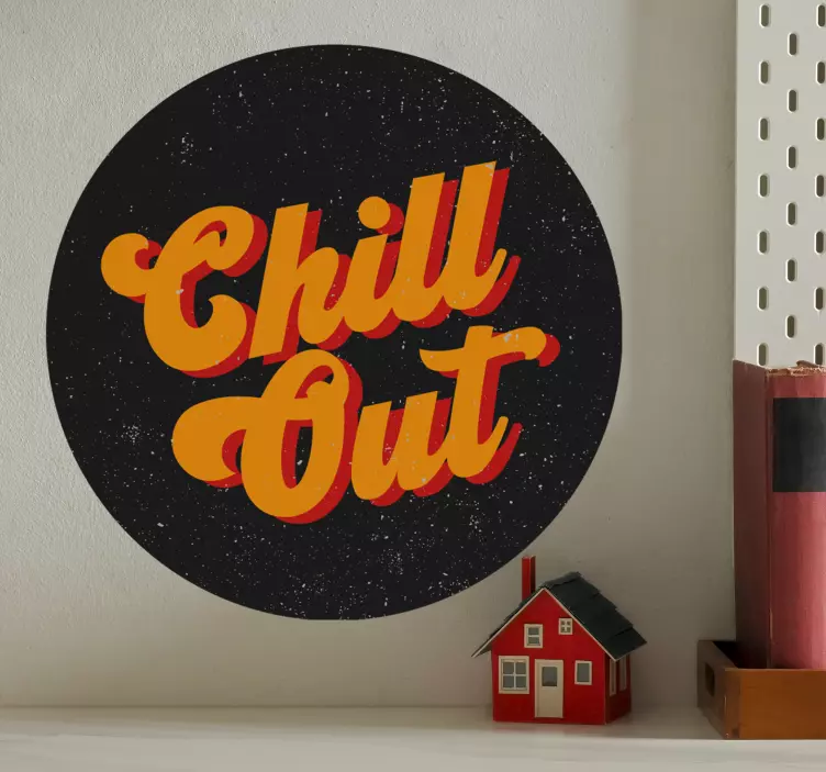 Vintage Aufkleber "Chill Out" 70er Jahre - TenStickers