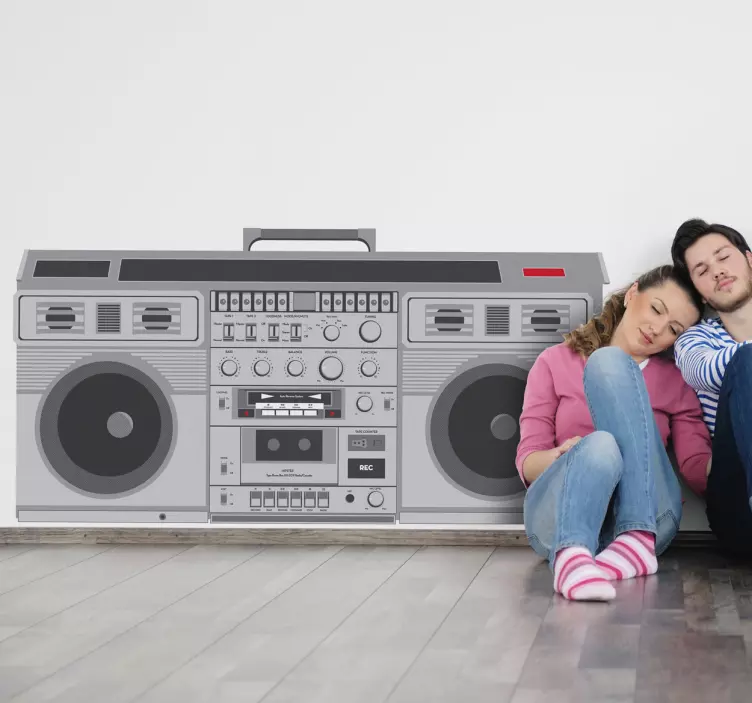 Wandtattoo Retro Radio - TenStickers