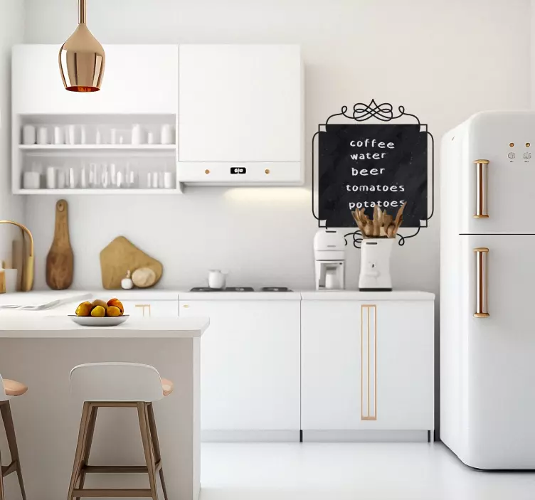 Vintage Aufkleber Schwarzes Brett - TenStickers