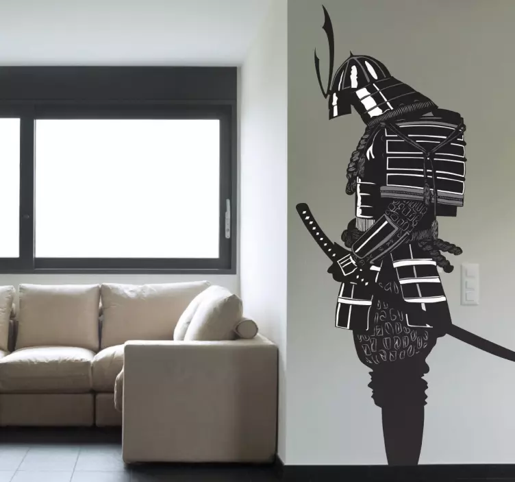 Wandtattoo Jugendzimmer Samurai Krieger - TenStickers
