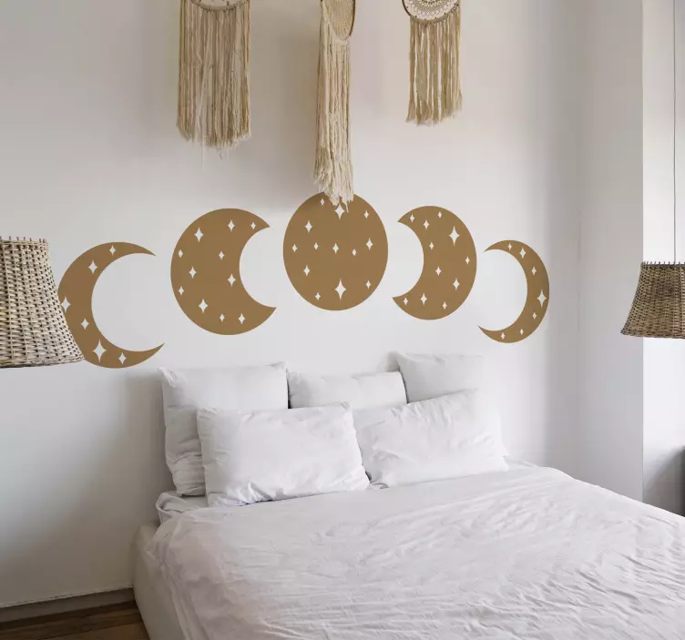 Wandtattoo Schlafzimmer mondphasen - TenStickers