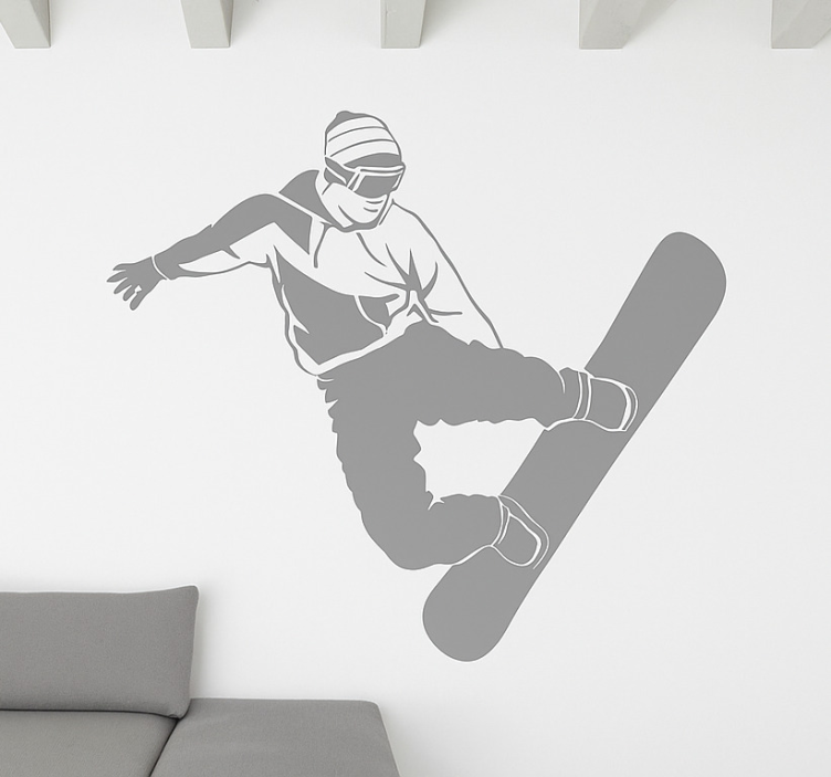 Wandtattoo Extremsport snowboarder-stummgreifer - TenStickers