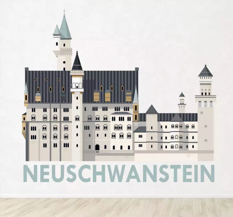 Wandtattoo Schloss Neuschwanstein - TenStickers