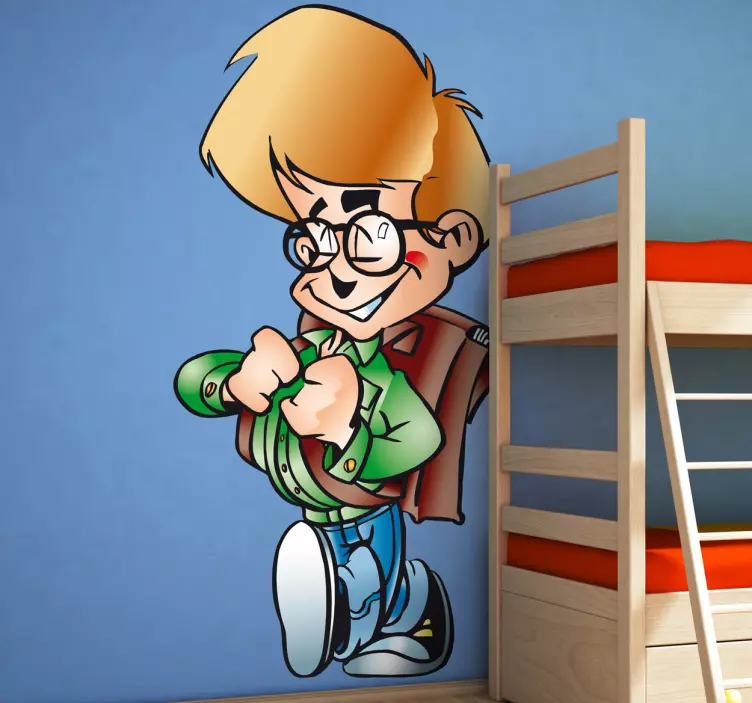 Wandtattoo Schuljunge - TenStickers