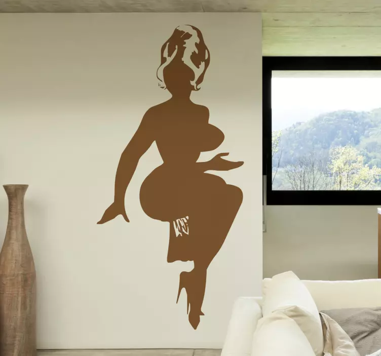 Wandtattoo Sexy Silhoulette Frau - TenStickers