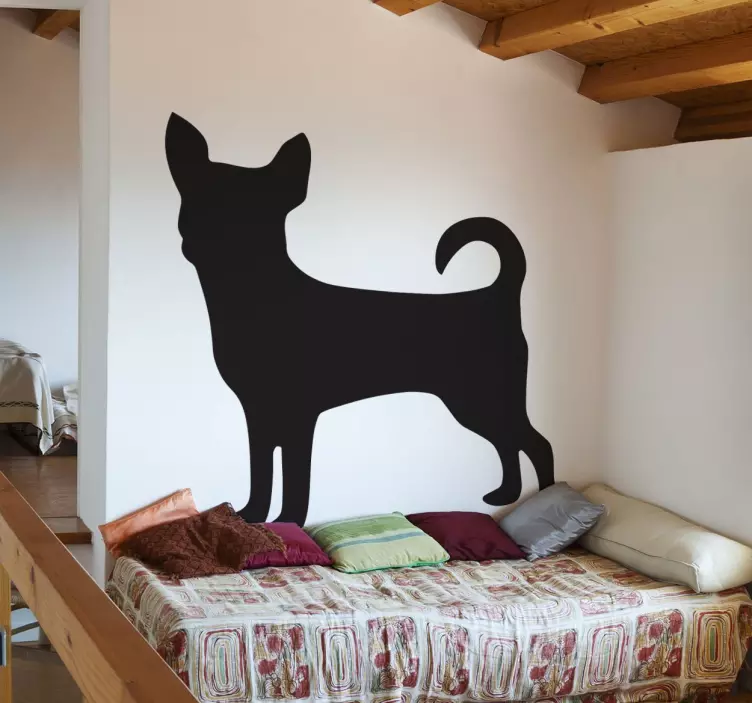 Wandtattoo Silhoulette Chihauahua - TenStickers