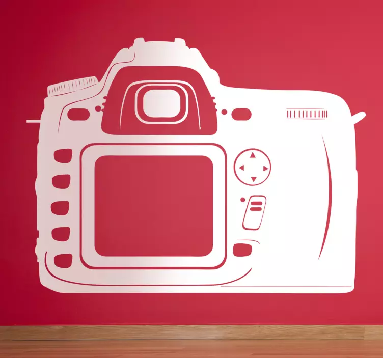 Wandtattoo Silhoulette Kamera - TenStickers