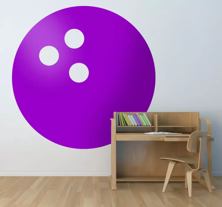 Wandtattoo Sport Bowlingkugel - TenStickers
