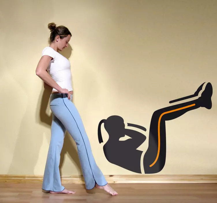 Wandtattoo Sport Situps - TenStickers