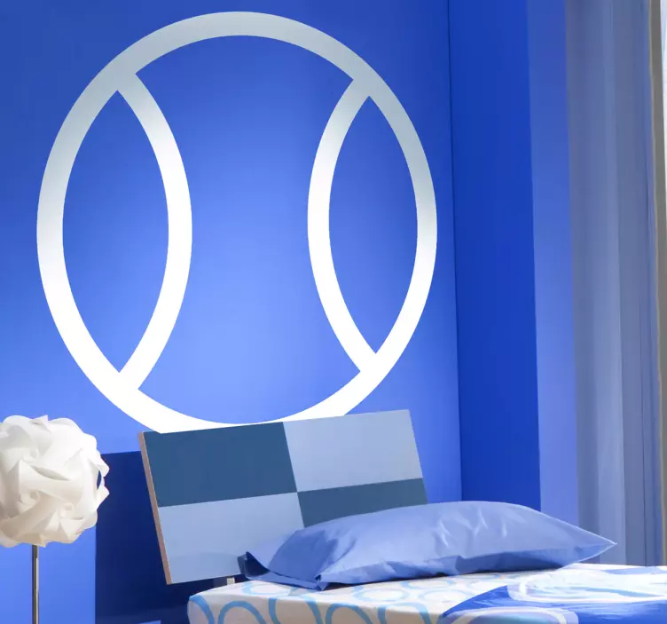 Wandtattoo Schlafzimmer Tennisball - TenStickers