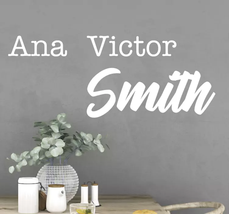 Wandtattoo Sprüche benutzerdefinierte namensgenerierung - TenStickers