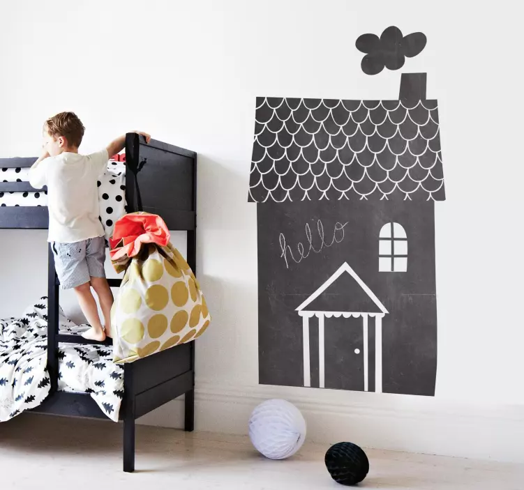 Wandtattoo Tafelfolie Wohnhaus - TenStickers