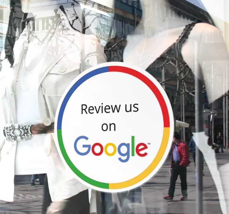 Aufkleber Technologie Google Review Shop - TenStickers