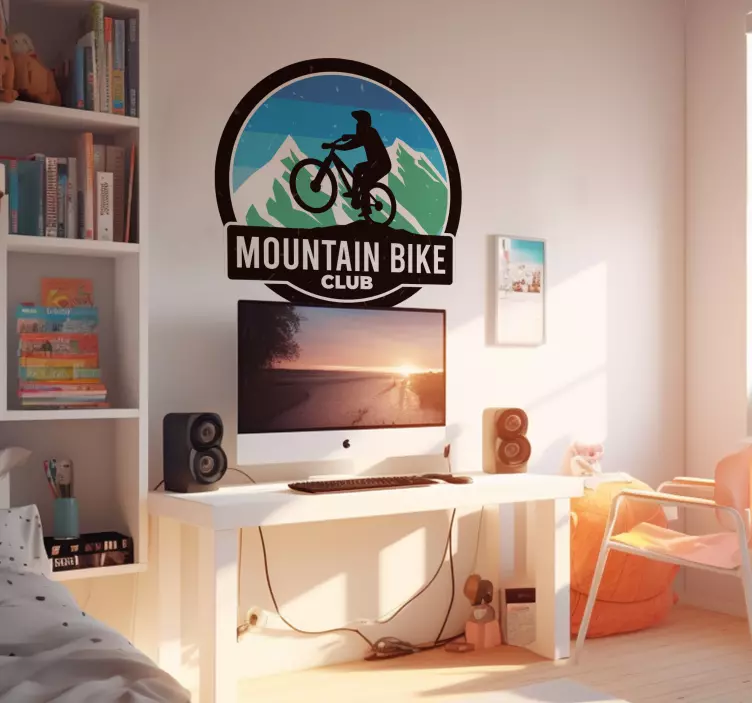 Wandtattoo Jugendzimmer mountainbike-club - TenStickers