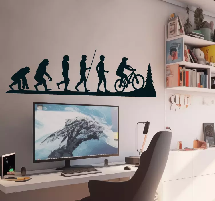 Wandtattoo Jugendzimmer mountainbike-evolution - TenStickers