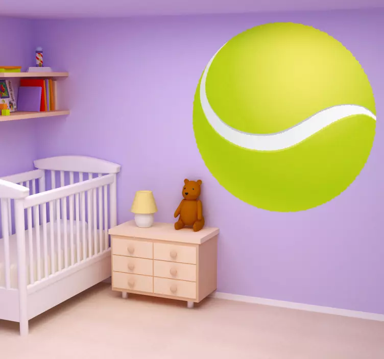Wandtattoo Jugendzimmer Tennisball Abbild - TenStickers